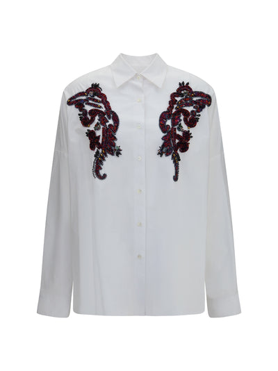 beaded-detail shirt