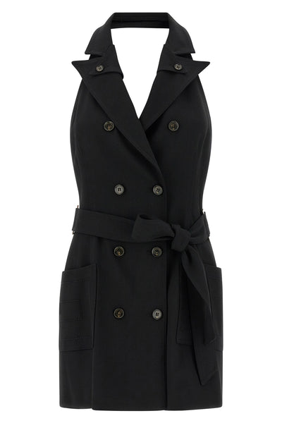 gabardine mini dress