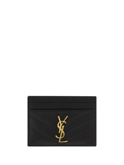 matelassé leather cardholder