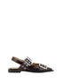 GANNI 36 buckle ballerinas