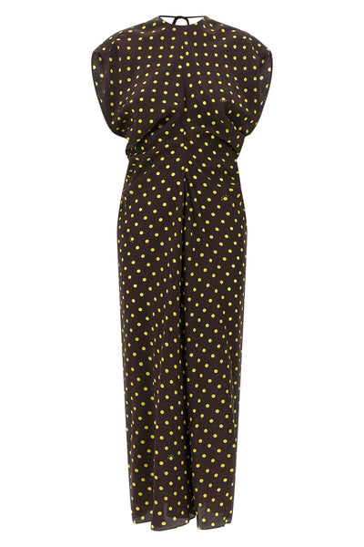 the marni polka rhythm dress defines contemporary elegance through a precise sar