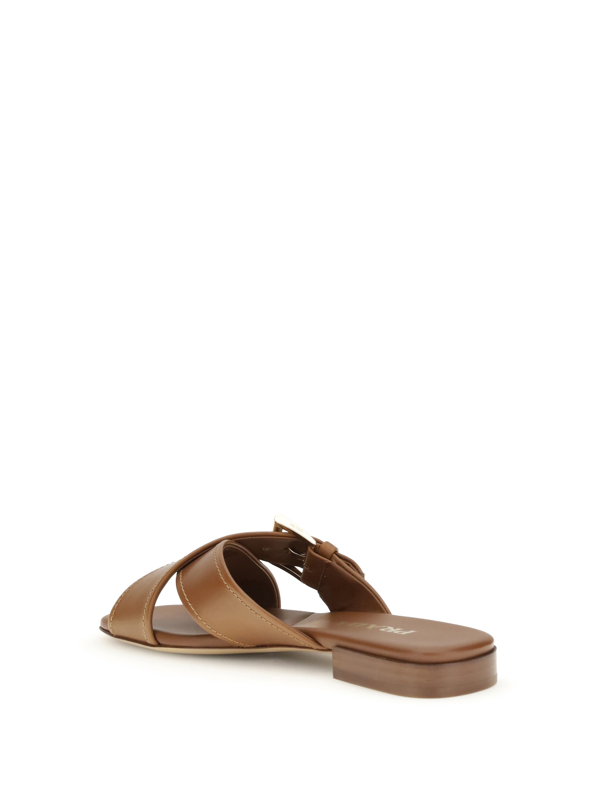 PRADA 38 leather sandals