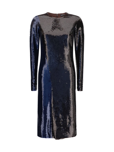 two-tone sequin dress