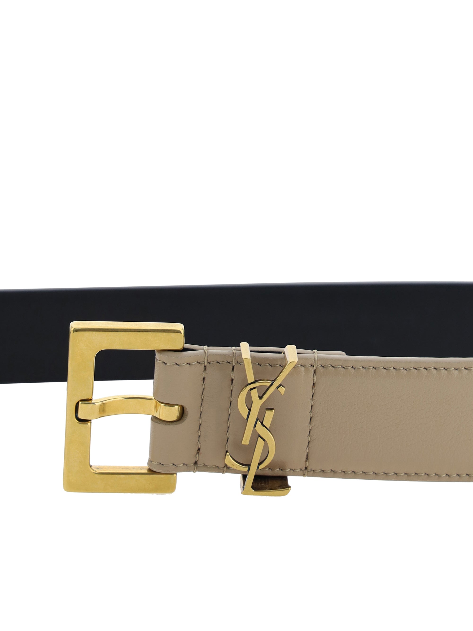 SAINT LAURENT 80 leather belt