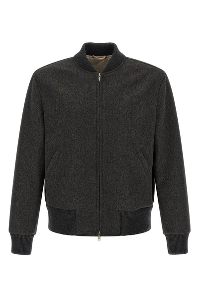 the lardini wool bomber jacket