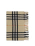 BURBERRY OS wide check cashmere scarf