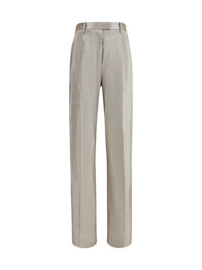 lurex pants in tweed with micro sequins and shimmering thread