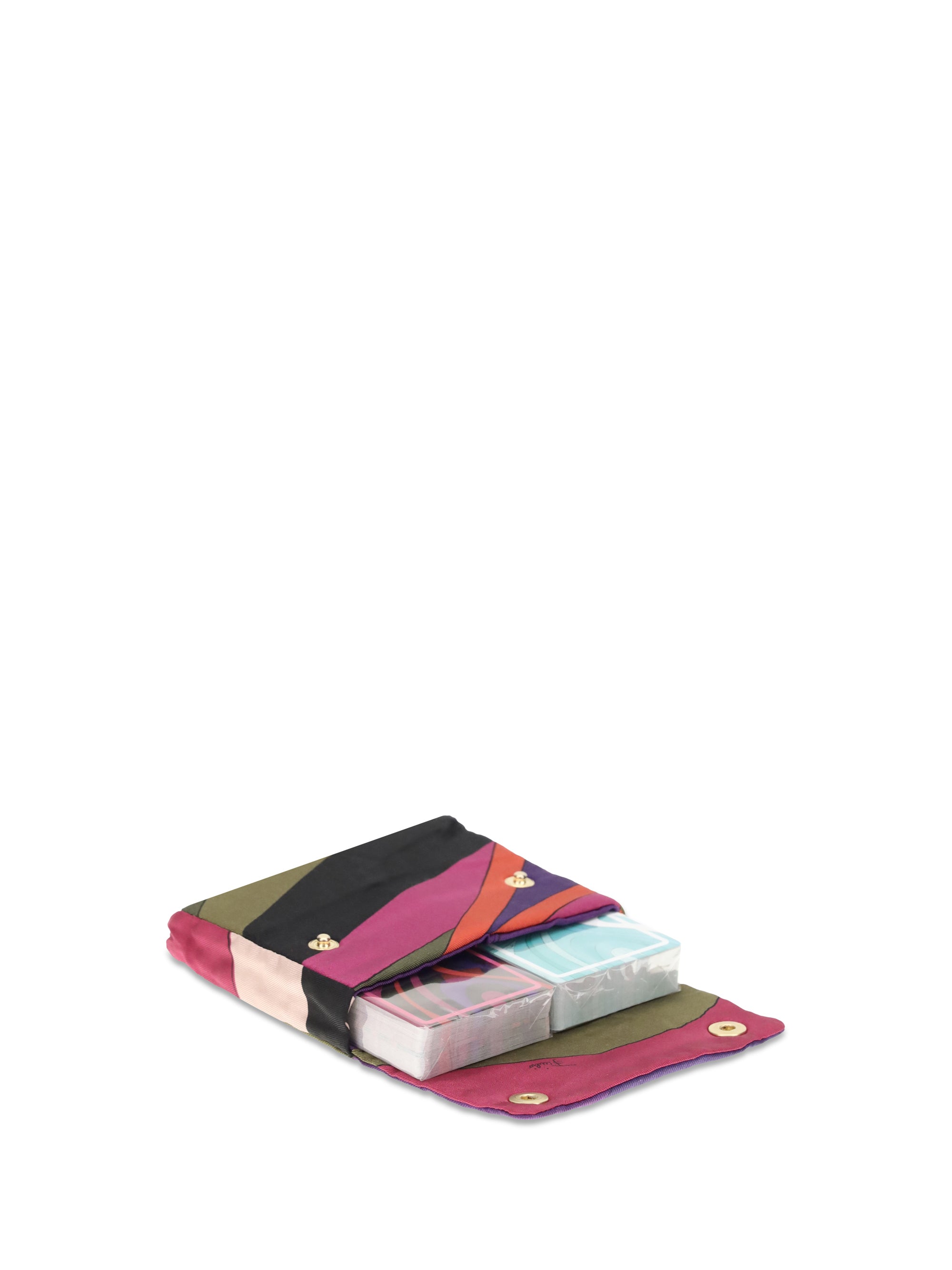 PUCCI OS marble print playing cards