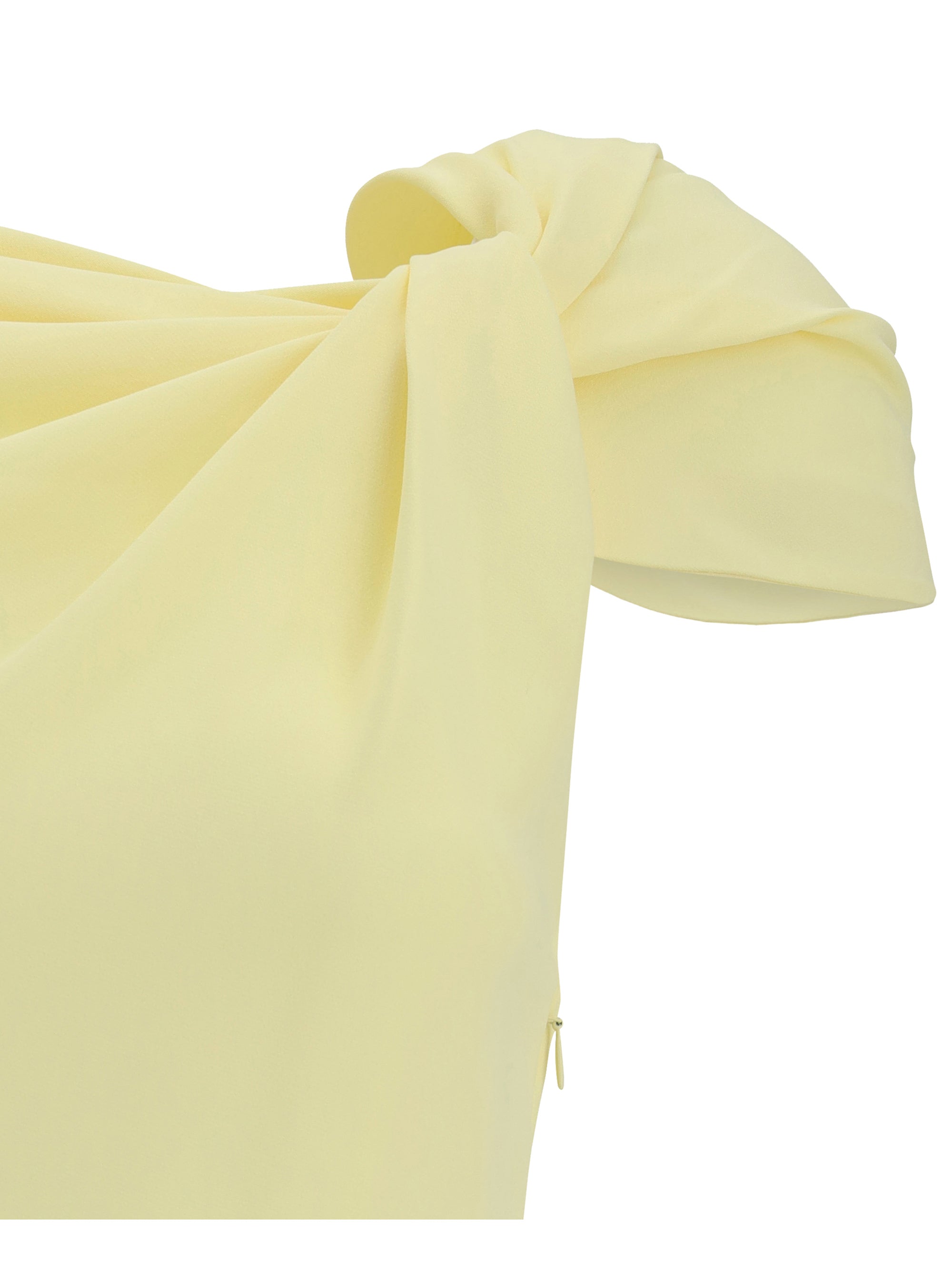 GIVENCHY 38 draped midi cady dress