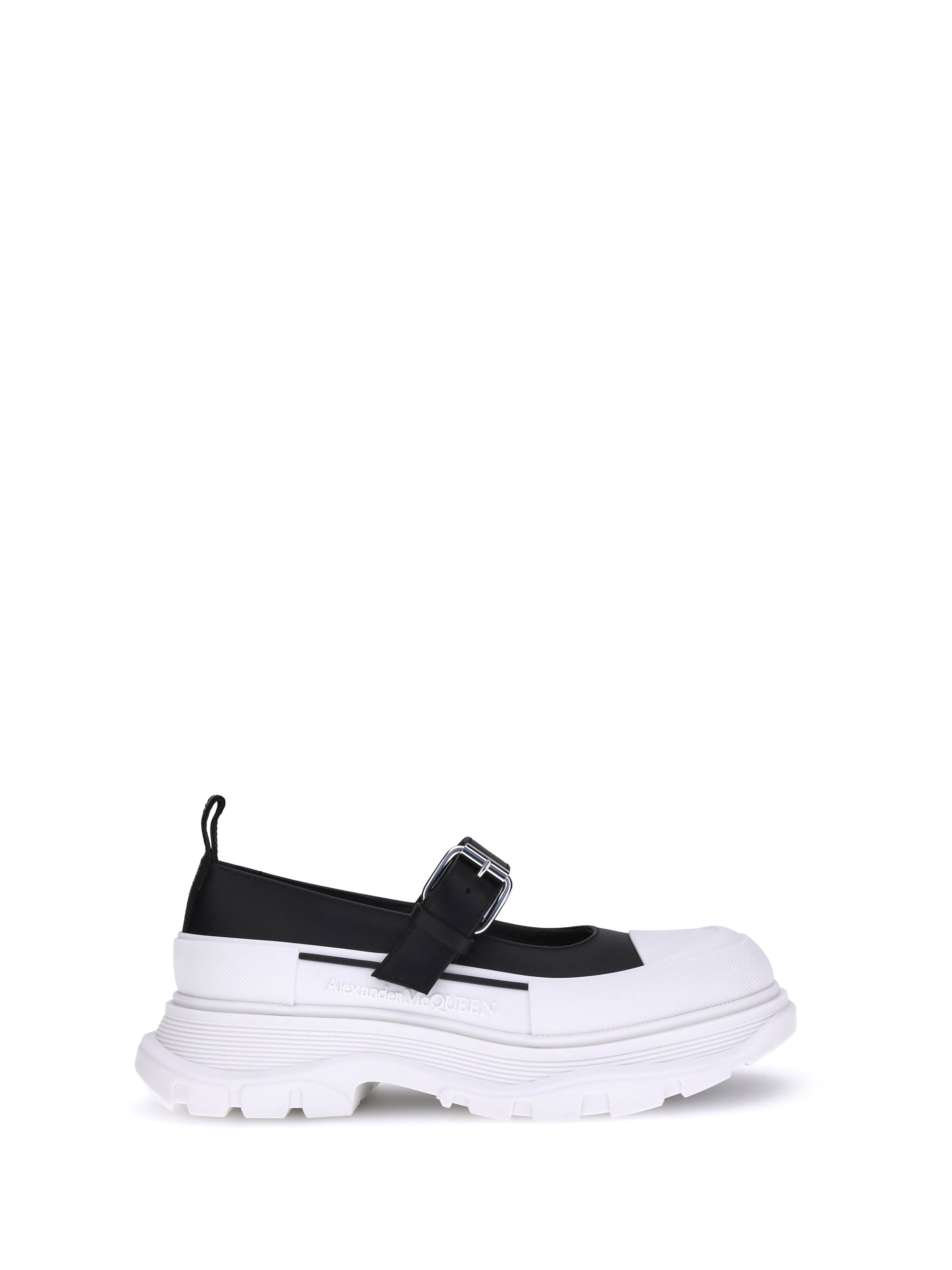 ALEXANDER MCQUEEN 36 leather and rubber sneakers