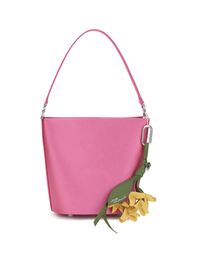satin bucket bag