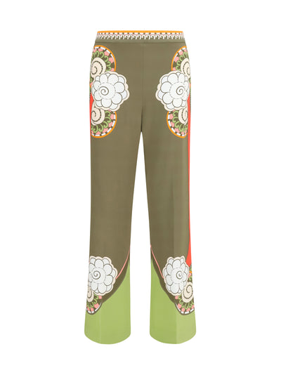 straight-leg ambrosia print pants