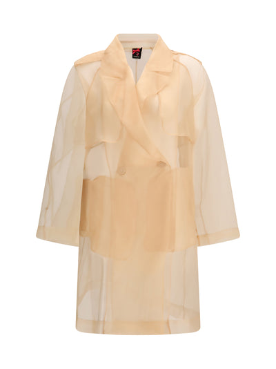 silk trench coat