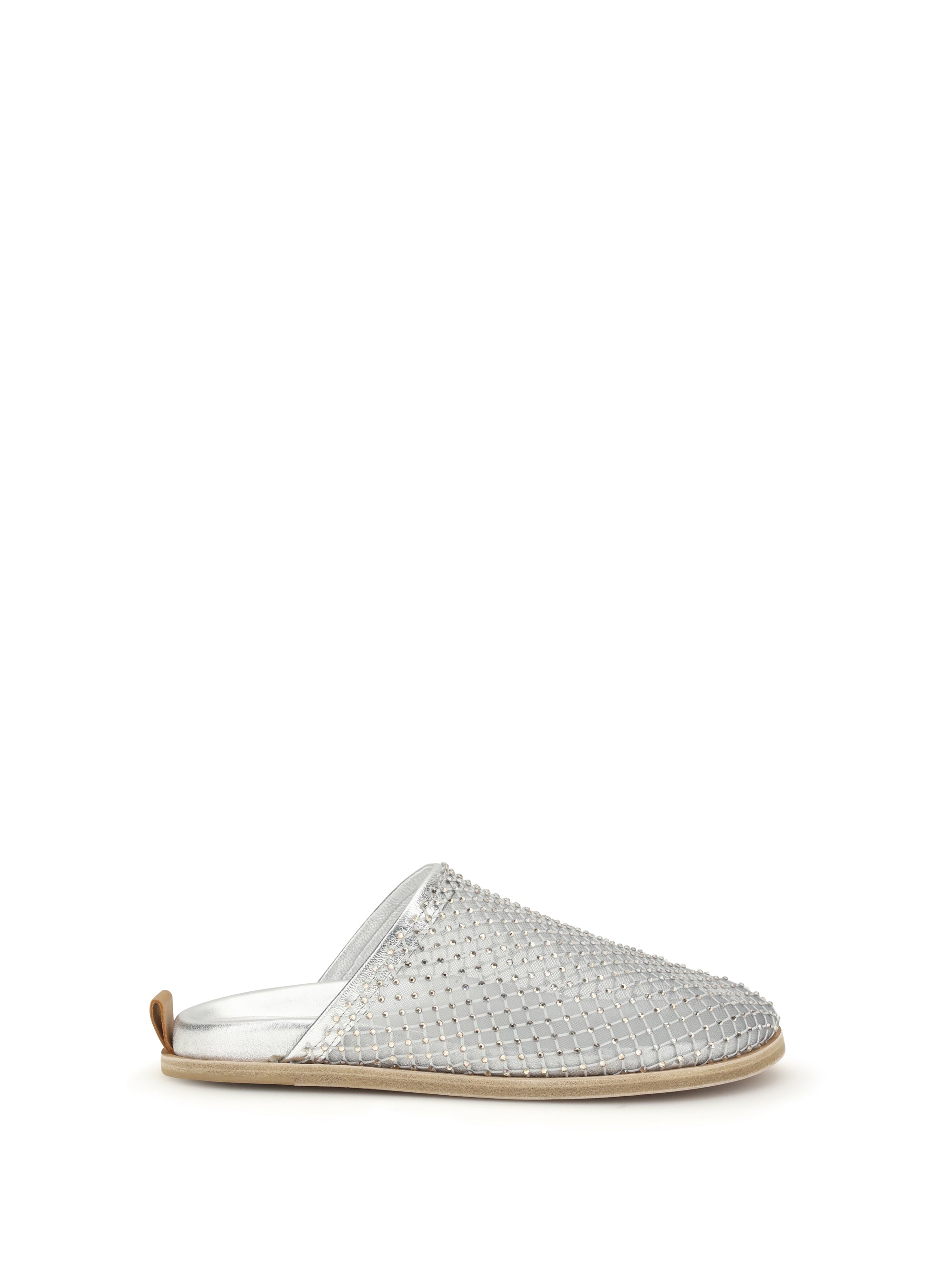 FORTE_FORTE 37 mesh mules with rhinestones