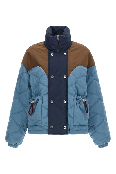the marbell kate down jacket redefines the codes of outerwear through a bold c