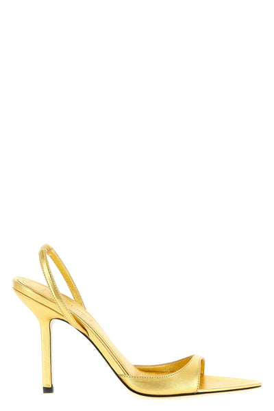 giustina sandals in laminated nappa