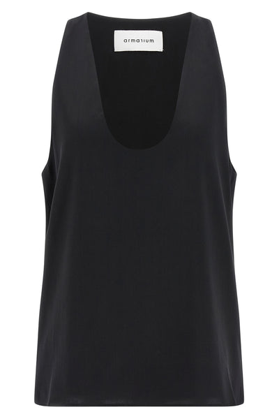 bianca silk satin top