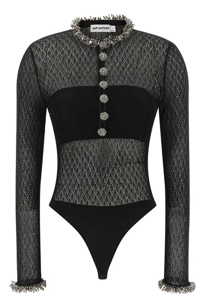 the self-portrait bodysuit defines a new concept of evening elegance through met
