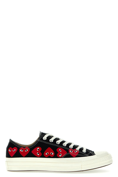 comme des garçons play x converse canvas sneakers