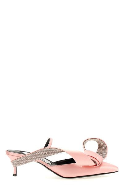 sergio rossi x area area marquise mules in satin