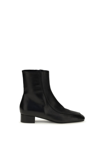 shadow ban leather ankle boots