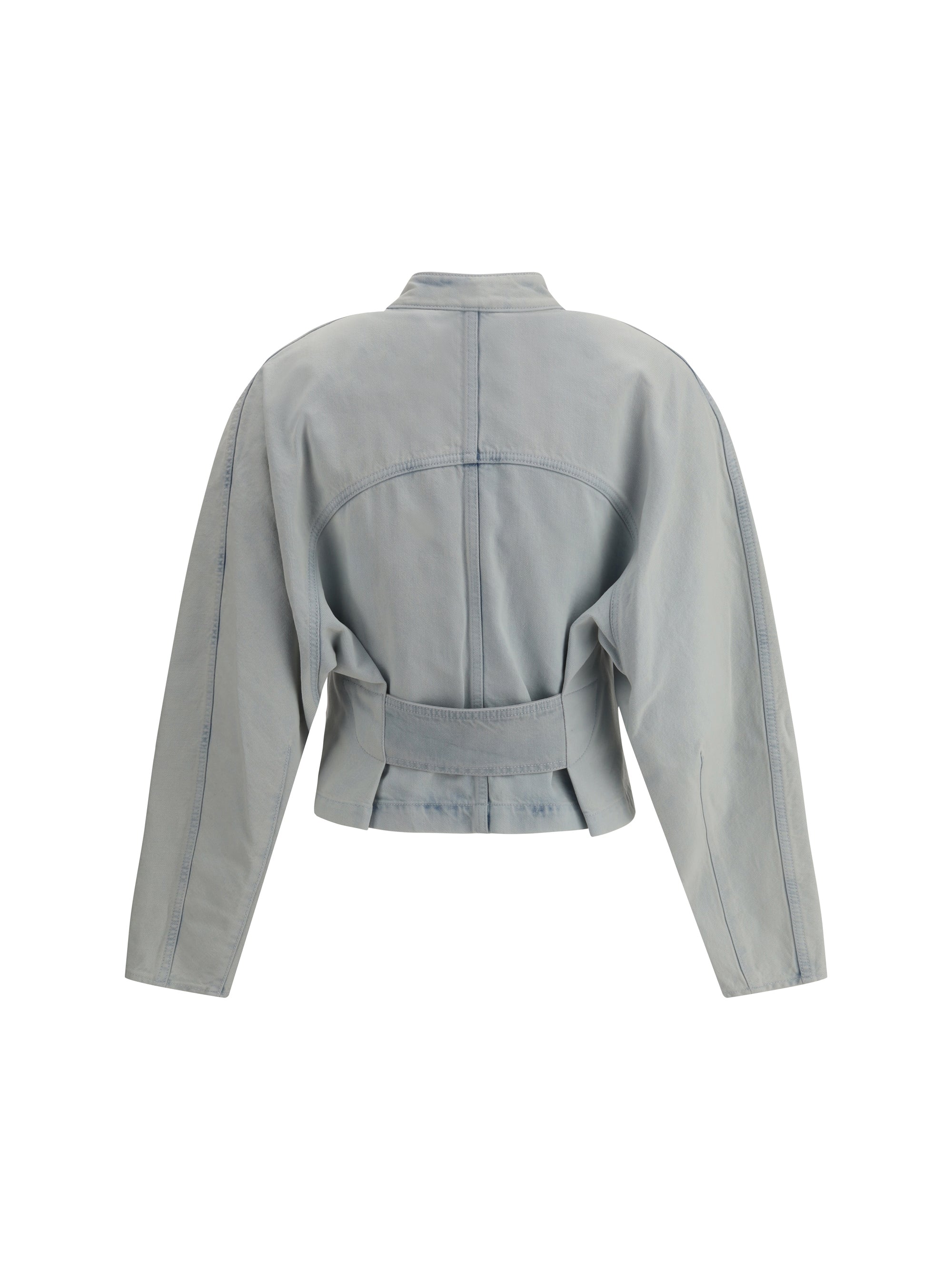 ALAIA 34 rounded denim jacket