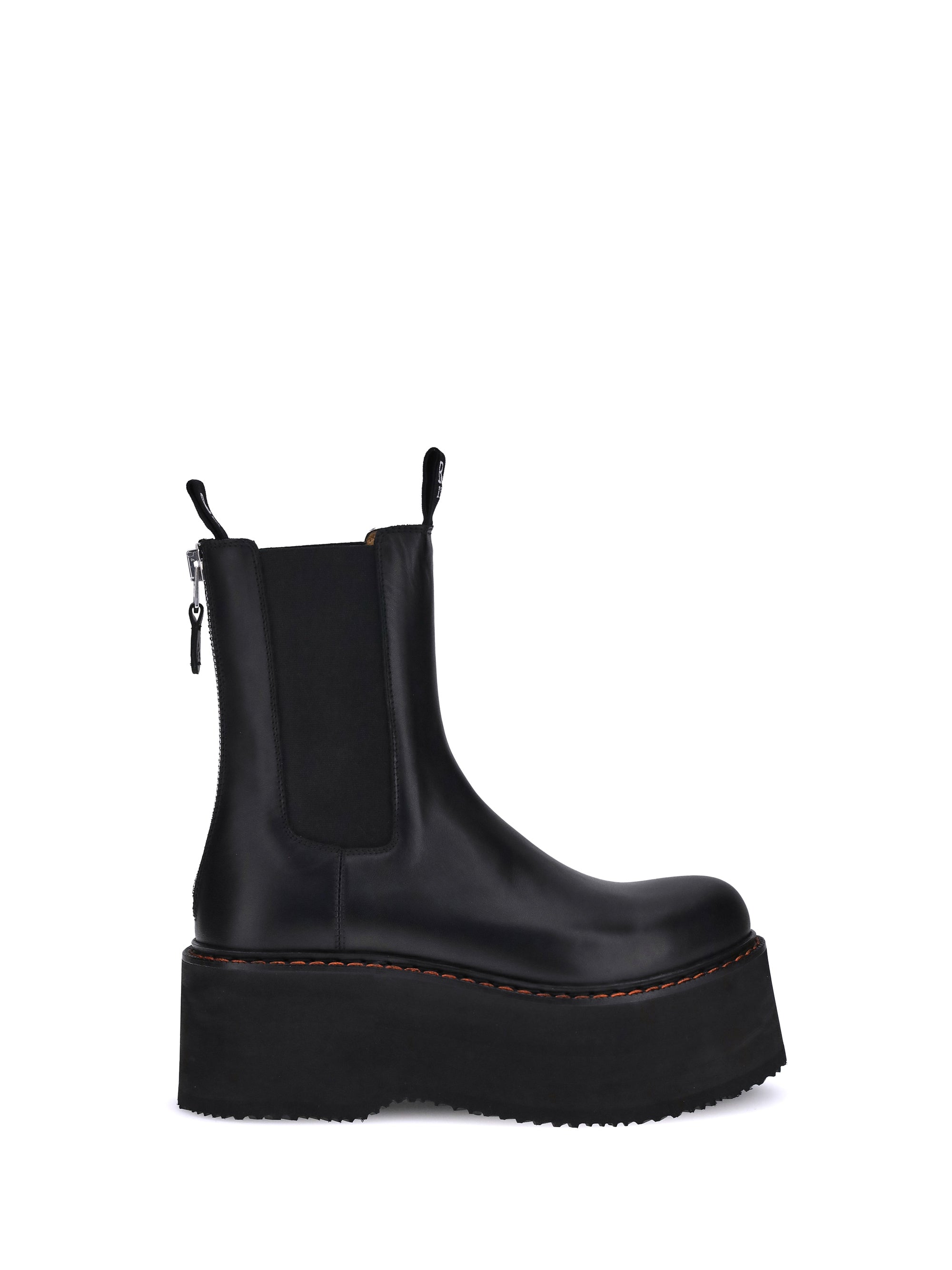 R13 39 platform chelsea ankle boot