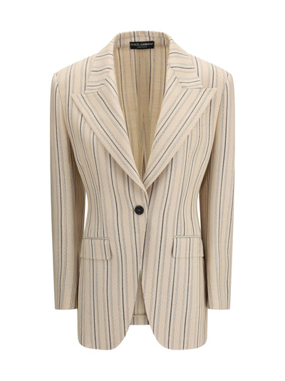 single-breasted regimental pinstripe jacket