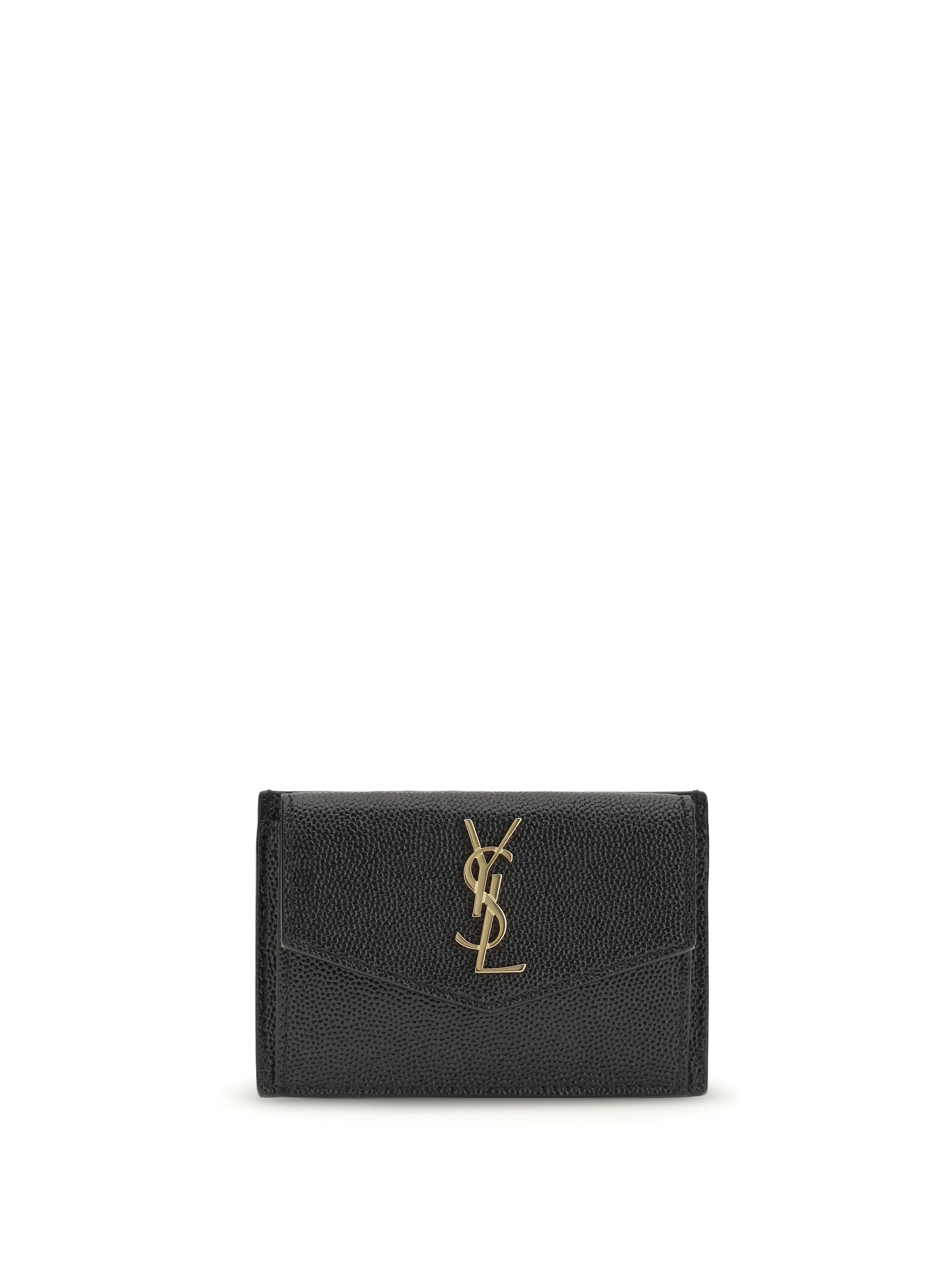 SAINT LAURENT OS micro-grain leather wallet