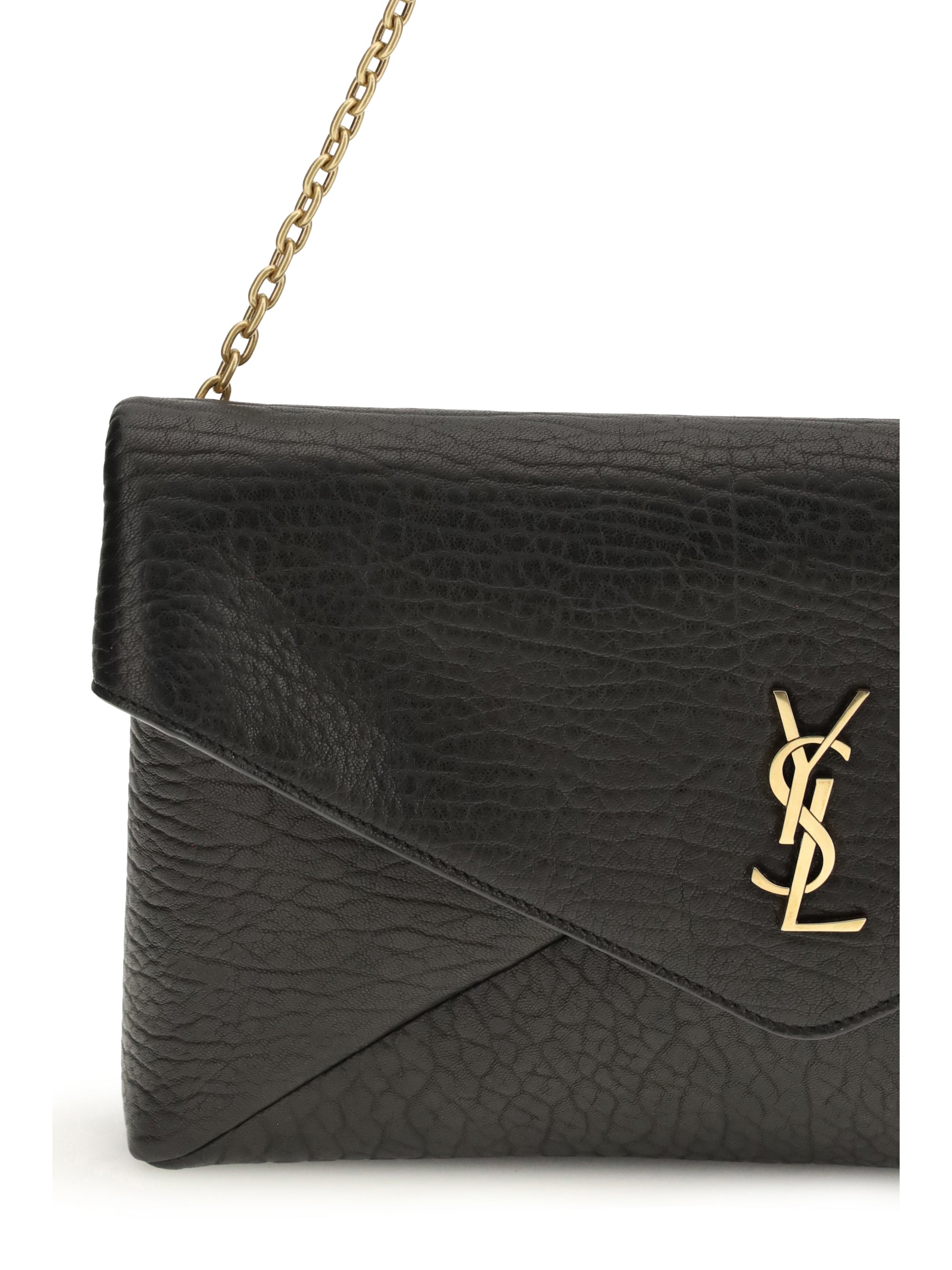 SAINT LAURENT OS envelope cassandre xxl clutch bag