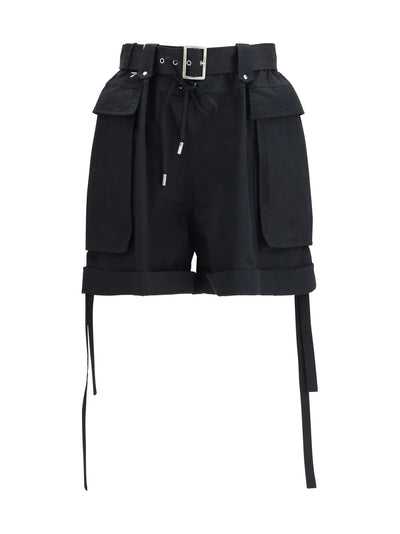 cotton shorts with belt