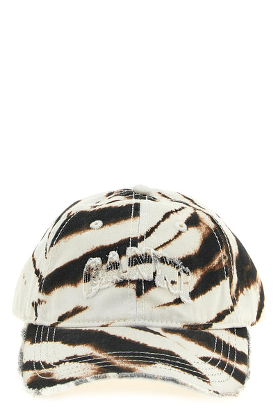 animal print cotton cap