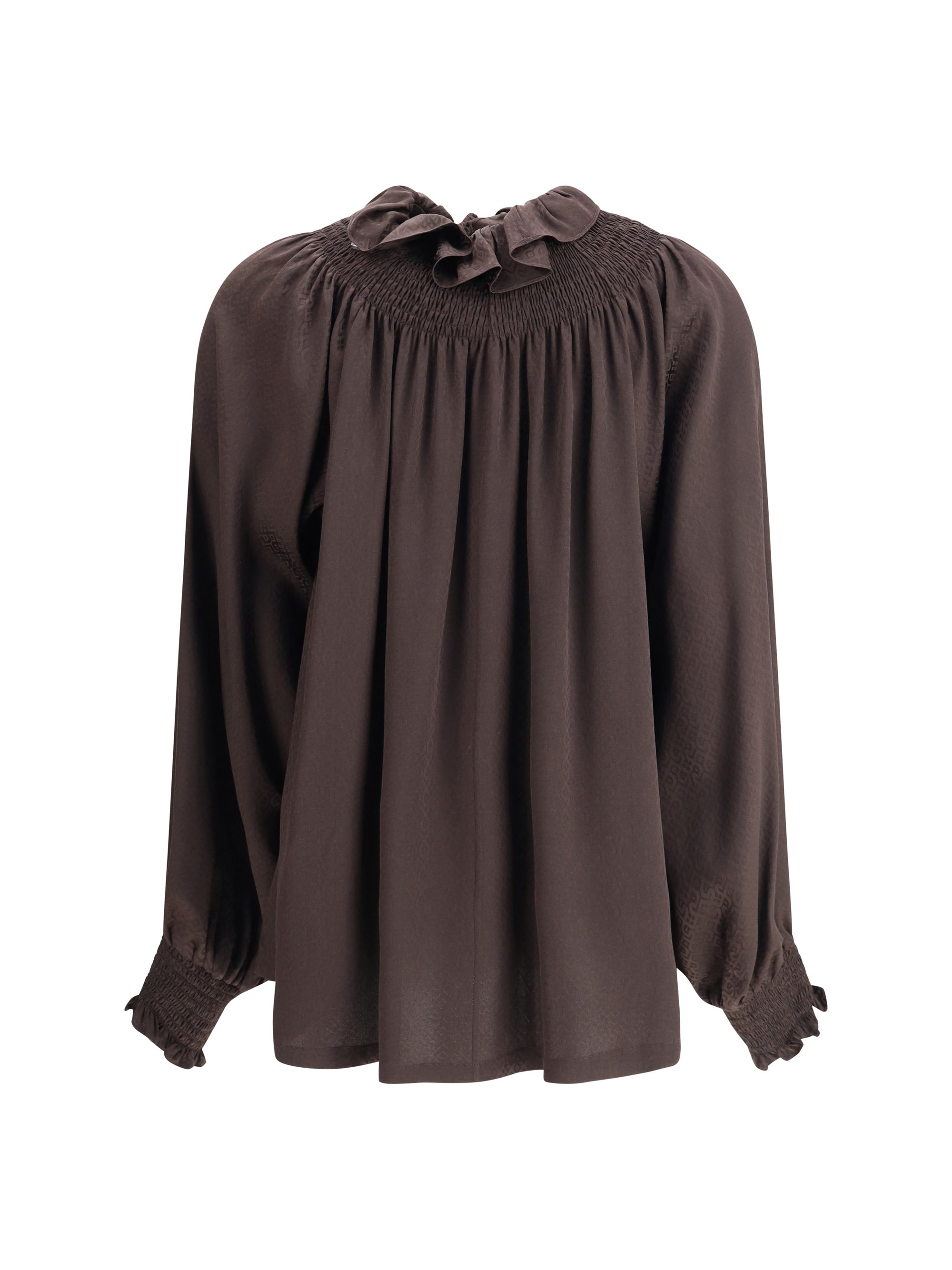 BURBERRY 6 geometric silk blouse