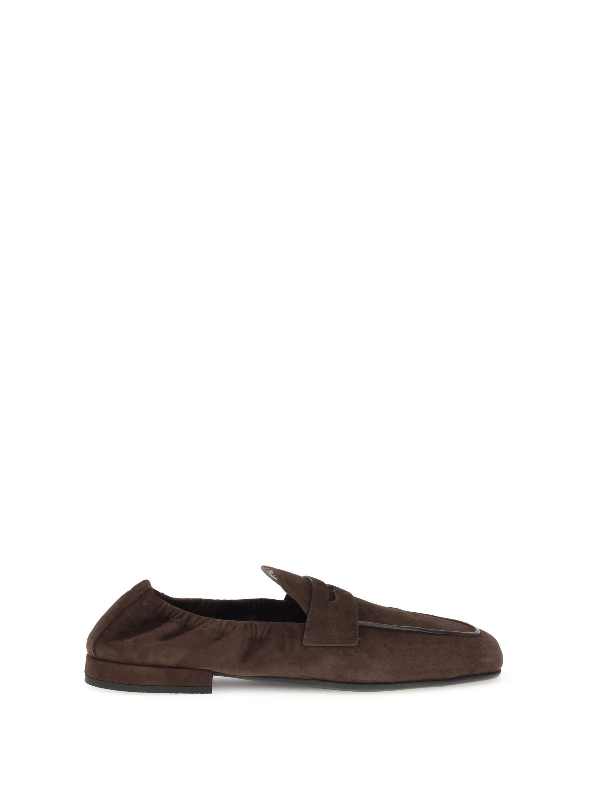 PRADA 40 suede shuffle loafers