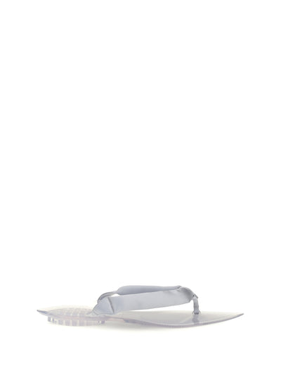 satin flip-flop sandals