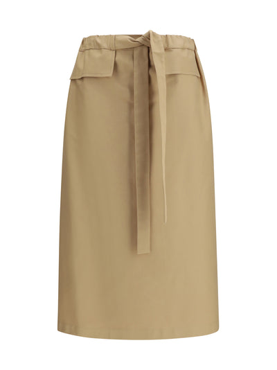 cotton midi skirt