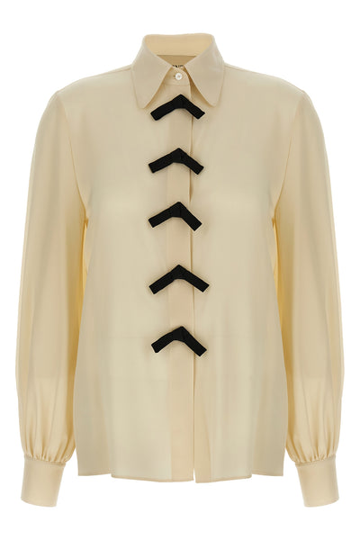 de chine crepe shirt