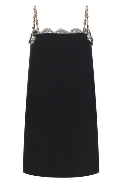 wool and silk mini dress