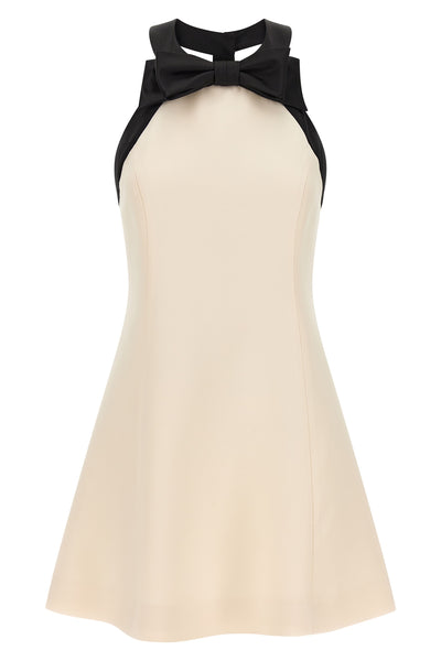 crepe couture mini dress
