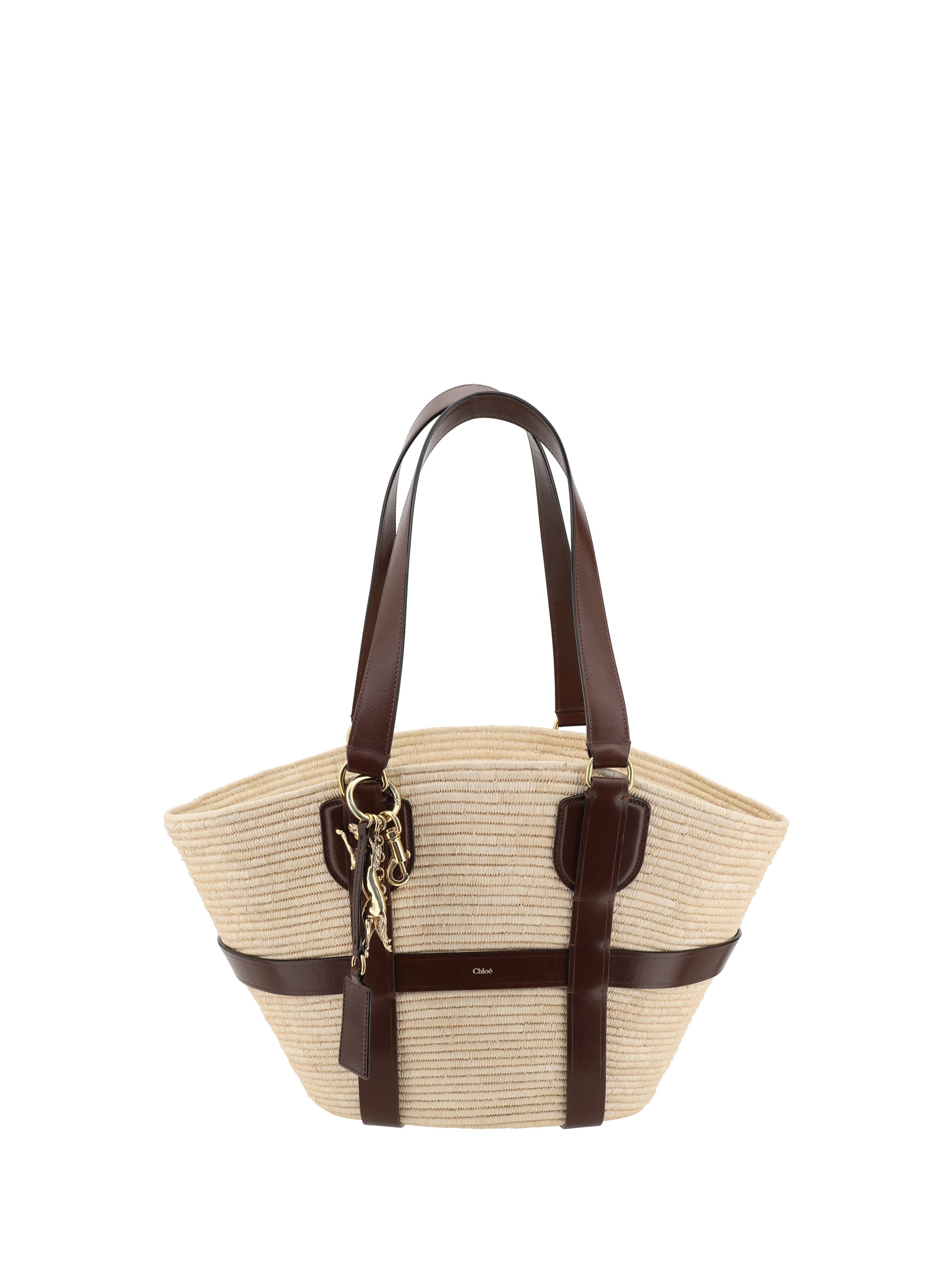 Chlo Kerala 25 Raffia Shoulder Bag