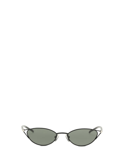 slim cat-eye sunglasses with t-bar