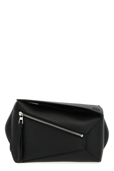 small leather puzzle fanny pack