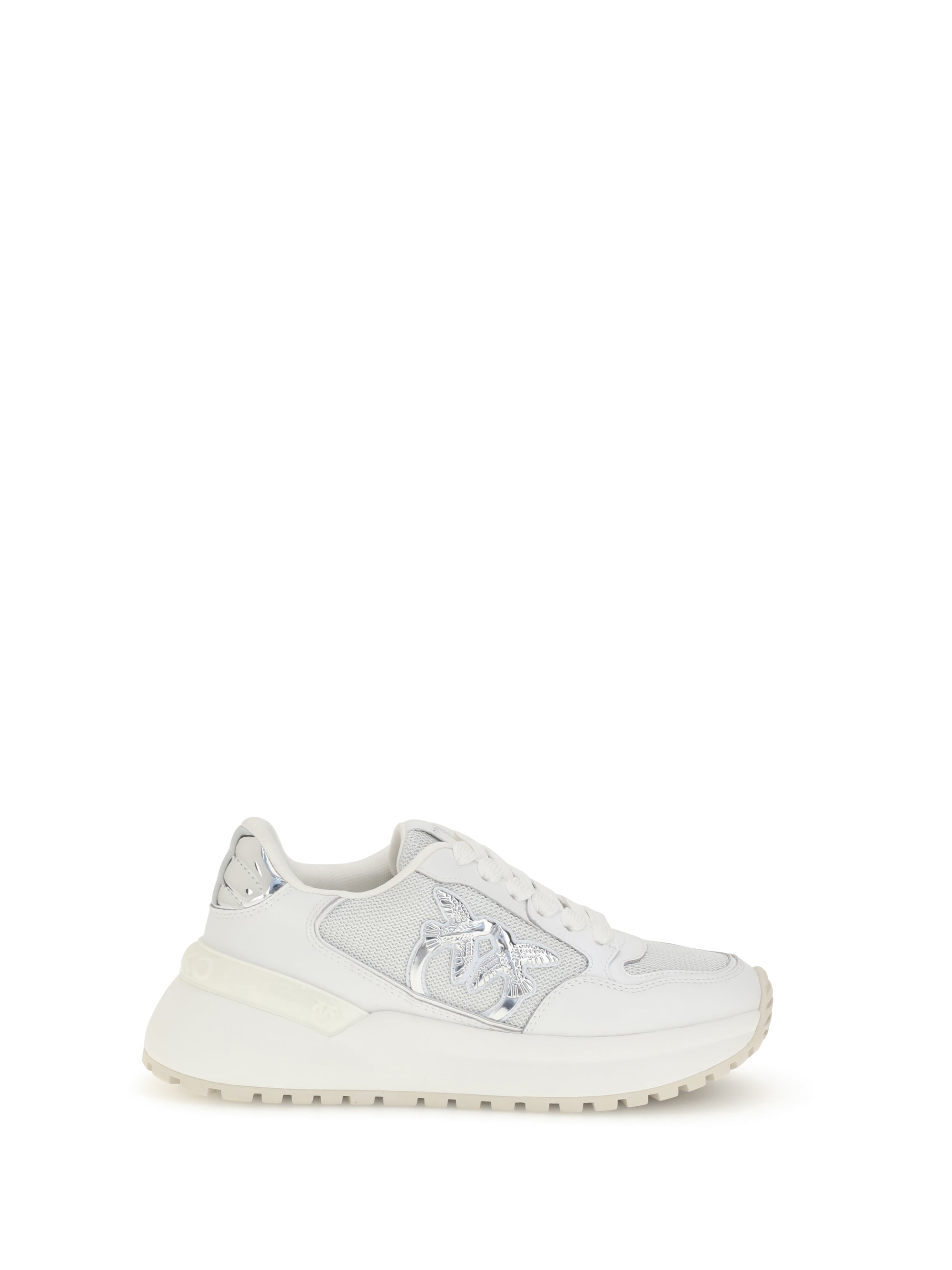 PINKO 36 logo and mirrored detail sneakers