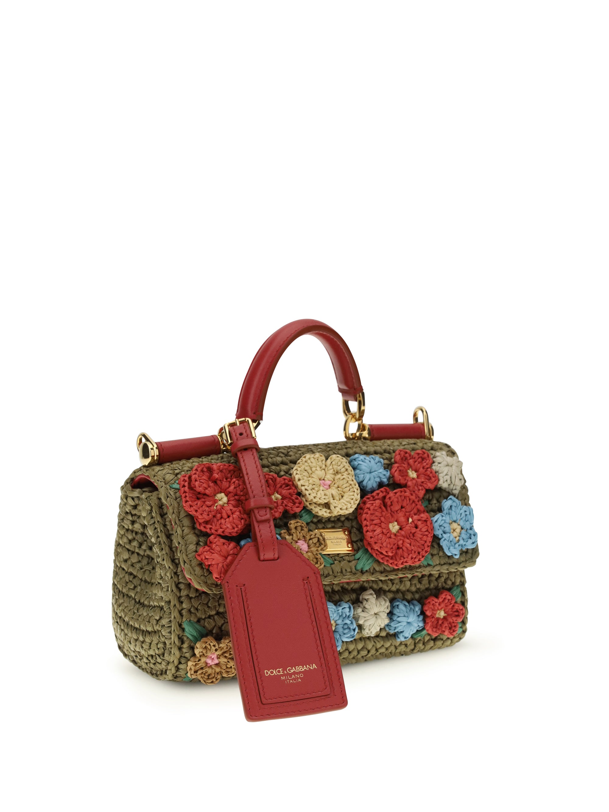 DOLCE & GABBANA OS my sicily crochet handbag