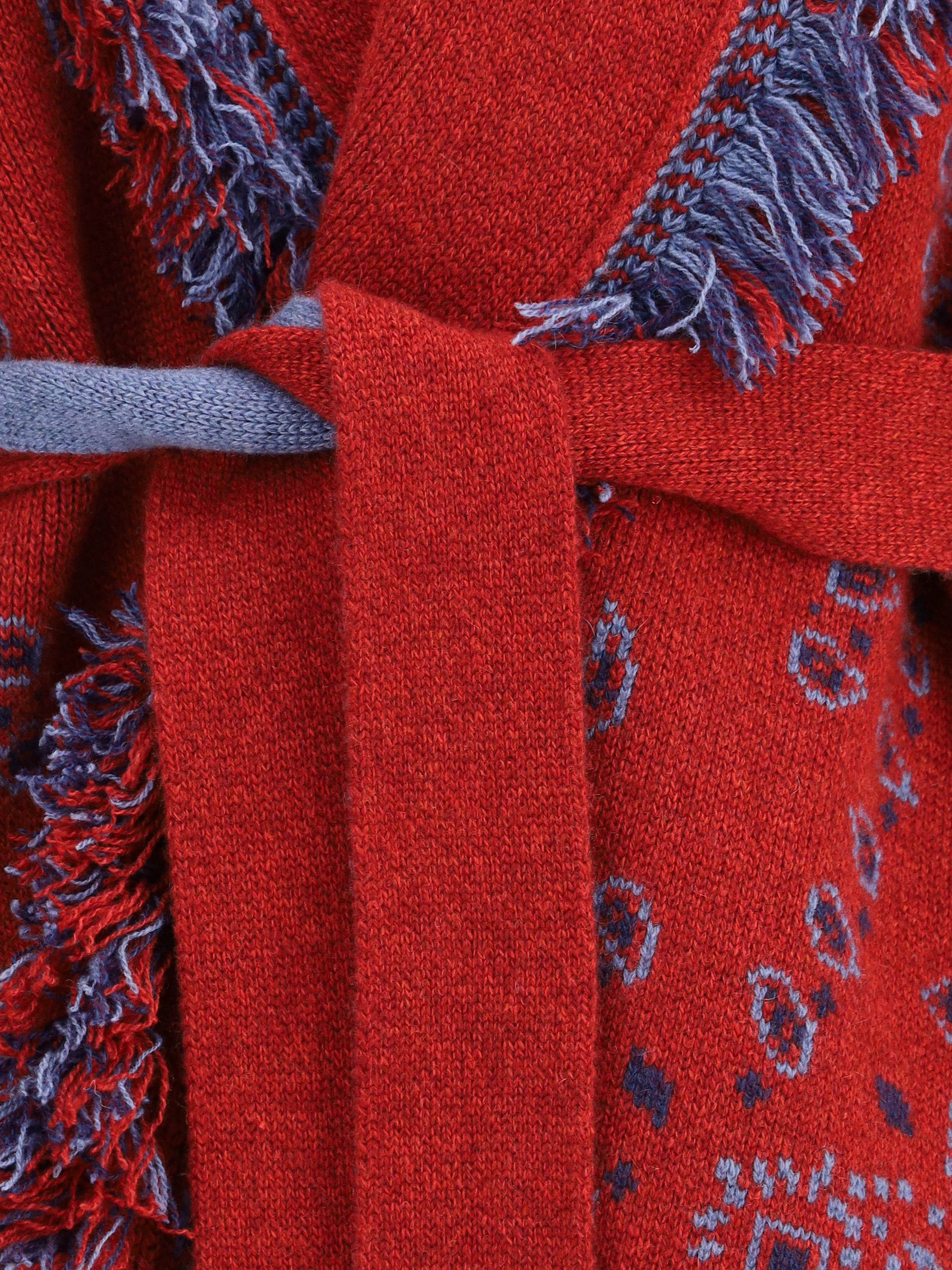 ALAIA M bandana jacquard cardigan