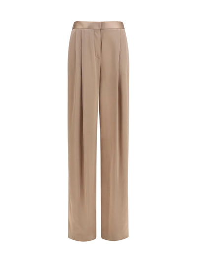 straight silk pants