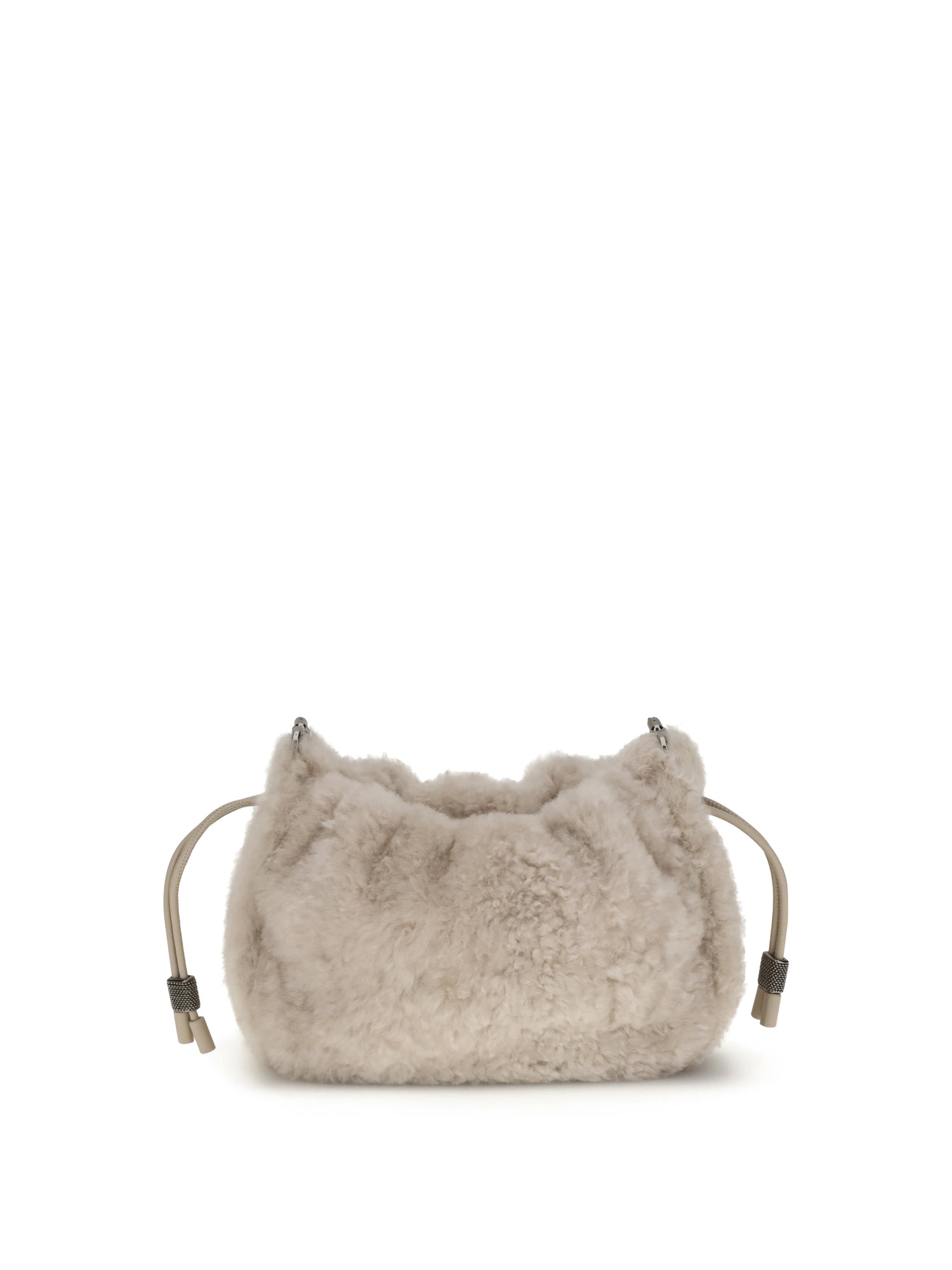 BRUNELLO CUCINELLI OS mellow mini shearling shoulder bag
