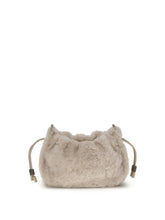 BRUNELLO CUCINELLI OS mellow mini shearling shoulder bag