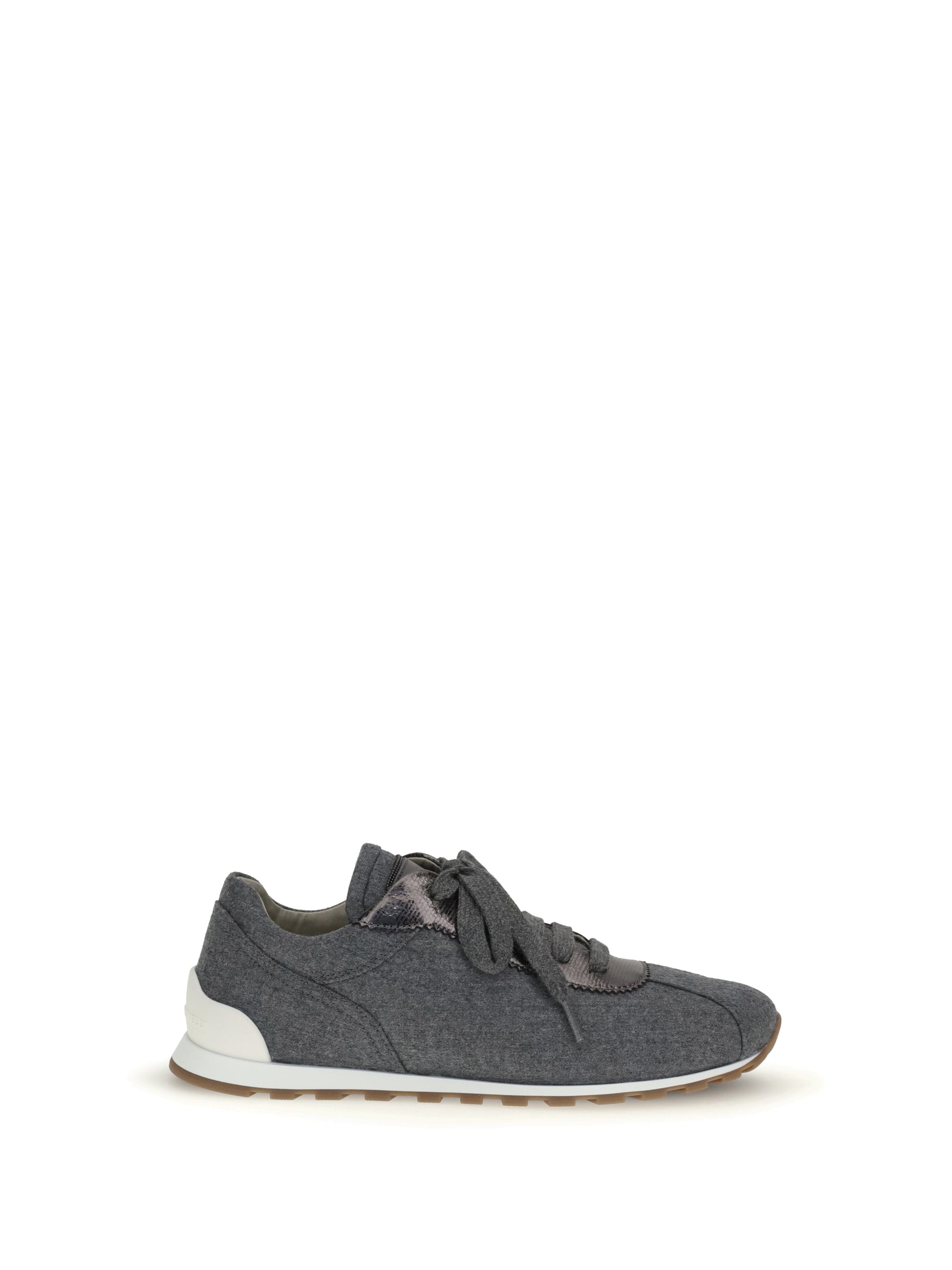 BRUNELLO CUCINELLI 36 virgin wool flannel sneakers