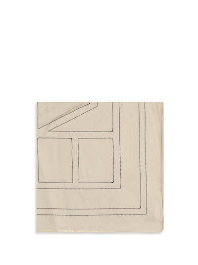 silk scarf with embroidery
